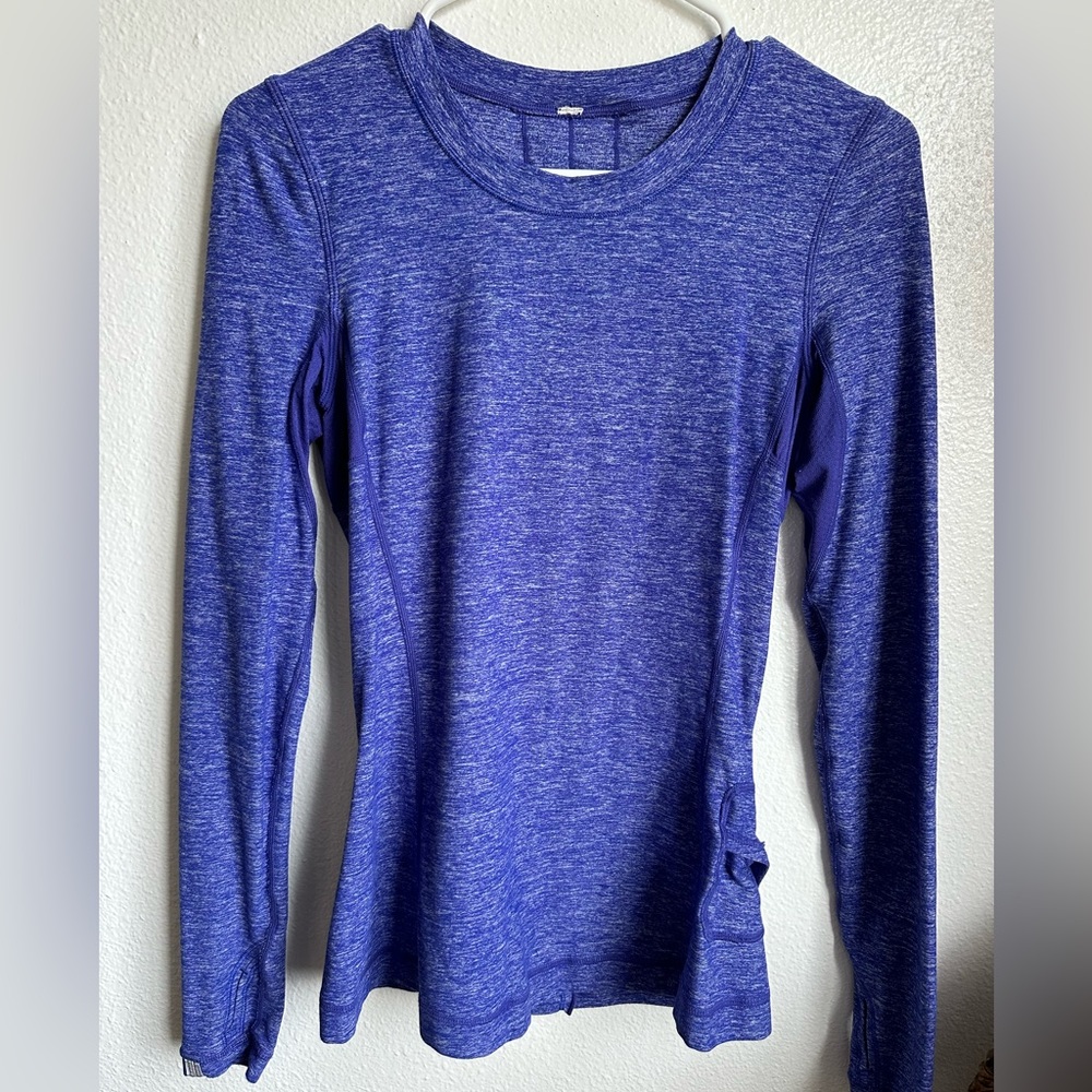 Long sleeve Lululemon top with Ruffle Detail
